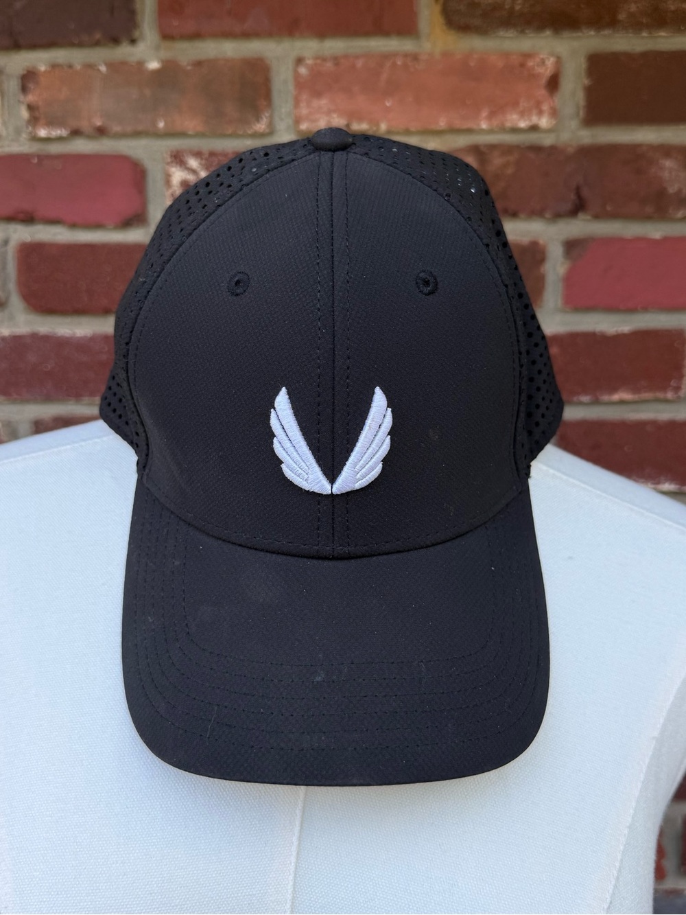 ASRV TETRA-LITE A FRAME Black Hat with White Wing Logo